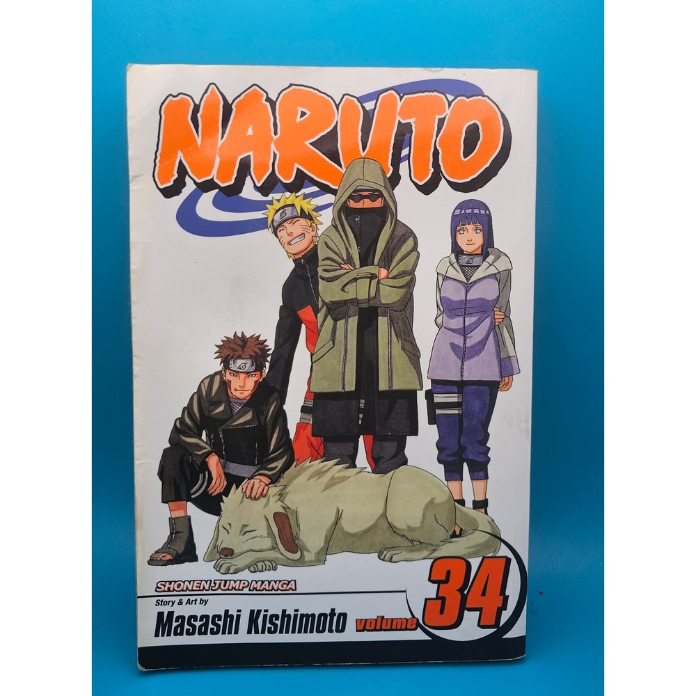 Naruto Manga Volume 34 Shonen Jump Story Art by Masashi Kishimoto